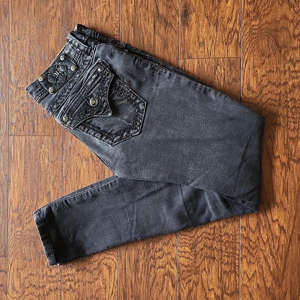 Miss Me Jeggings Size 26 Black